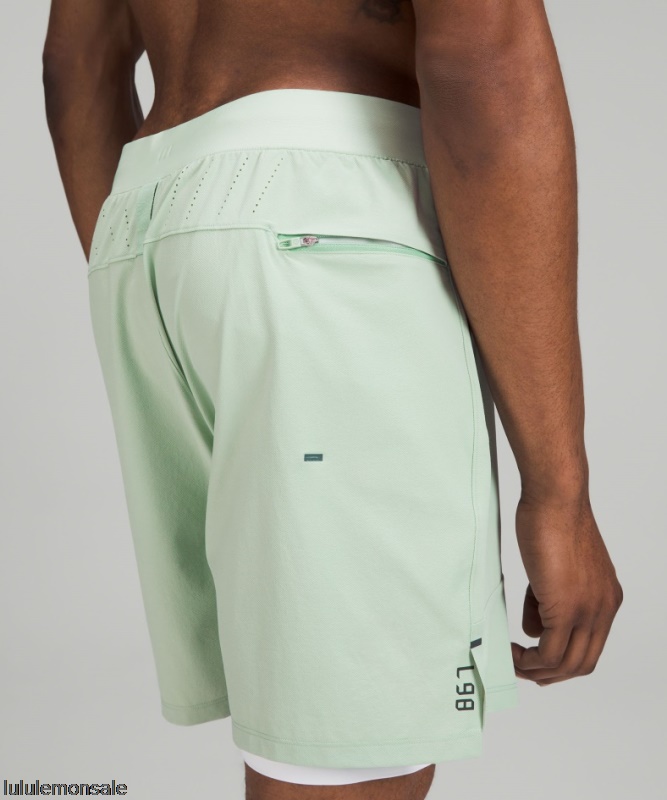 Lululemon Deutschland DELULU840 | Lizenz Zum Zug Gefüttert Kurz 7 Arctic Green